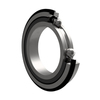 Single row deep groove ball bearing with snap ring groove and snap ring Steel Closure on both sides
